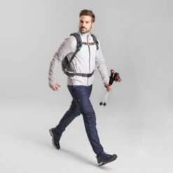 Quechua Men’s Warm Jacket For Fast Hiking FH 900 Hybrid - Light Grey -Quechua mens warm jacket for fast hiking fh 900 hybrid light grey 6