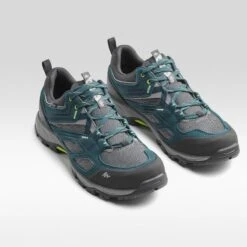 Quechua Men’s Waterproof Mountain Walking Shoes - MH100 -Quechua mens waterproof mountain walking shoes mh100 blue 3