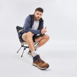 Quechua Men's Waterproof Mountain Walking Shoes - MH500 Mid -Quechua mens waterproof mountain walking shoes mh500 mid brown 7