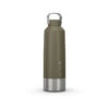 Quechua Stainless Steel Hiking Flask With Screw Cap MH100 1.5 L Khaki -Quechua stainless steel hiking flask with screw cap mh100 15 l khaki