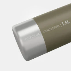Quechua Stainless Steel Hiking Flask With Screw Cap MH100 1.5 L Khaki 14 Quechua Stainless Steel Hiking Flask With Screw Cap MH100 1.5 L Khaki -Quechua stainless steel hiking flask with screw cap mh100 15 l khaki 2