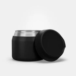 Quechua Stainless Steel Isothermal Food Box For Hiking MH500 0.5 L Black -Quechua stainless steel isothermal food box for hiking mh500 05 l black 8