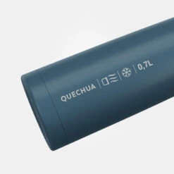 Quechua Stainless Steel Isothermal Hiking Bottle 0.7 Litre Blue -Quechua stainless steel isothermal hiking bottle 07 litre blue 2
