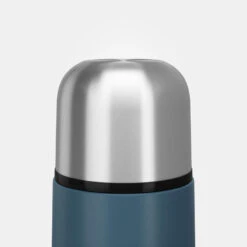 Quechua Stainless Steel Isothermal Hiking Bottle 0.7 Litre Blue -Quechua stainless steel isothermal hiking bottle 07 litre blue 3