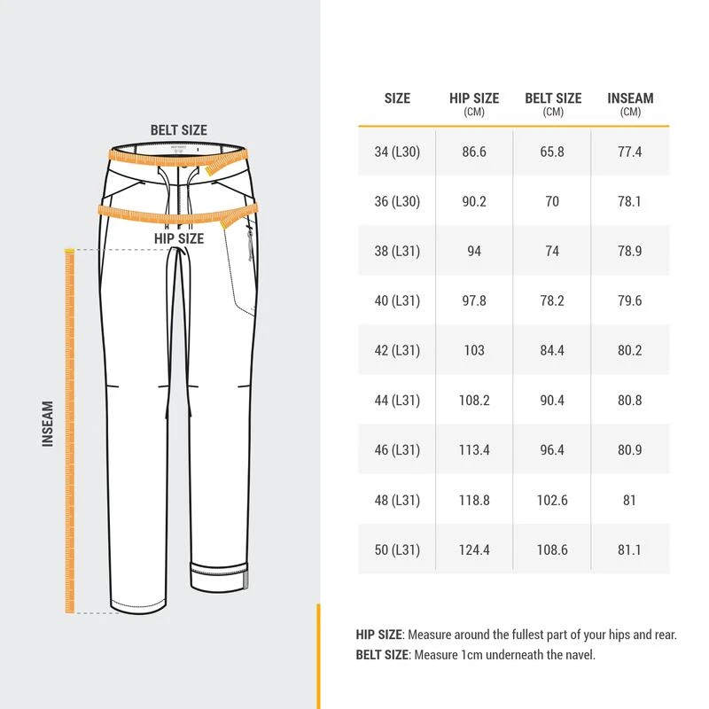 Quechua Women’s Hiking Trousers - NH500 Regular 4 Quechua Women’s Hiking Trousers - NH500 Regular - Image 2