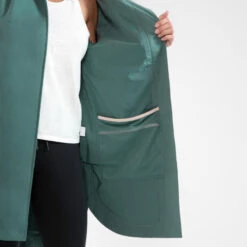 Quechua Women's Hiking Waterproof Longline Jacket Raincut Long Series -Quechua womens hiking waterproof longline jacket raincut long series 8