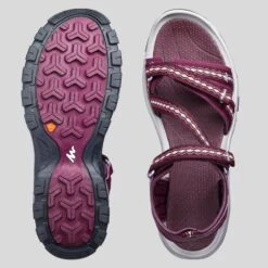 Quechua Women's Walking Sandals -Quechua womens walking sandals nh110 burgundy 2