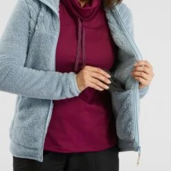 Quechua Women's Warm Fleece Hiking Jacket - SH100 ULTRA-WARM -Quechua womens warm fleece hiking jacket sh100 ultra warm 5
