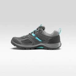 Quechua Women’s Waterproof Mountain Walking Shoes - MH100 -Quechua womens waterproof mountain walking shoes mh100 greyblue 1