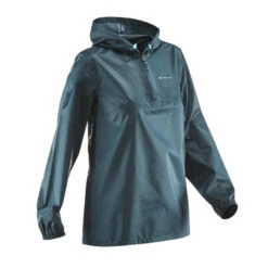 Quechua Women's Windproof And Water-repellent Hiking Jacket - Raincut 1/2 Zip