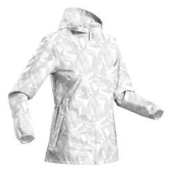 Quechua Women's Windproof And Water-repellent Hiking Jacket - Raincut Full Zip