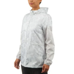 Quechua Women's Windproof And Water-repellent Hiking Jacket - Raincut Full Zip -Quechua womens windproof and water repellent hiking jacket raincut full zip 3